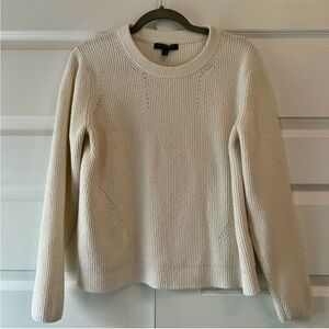 Banana Republic Factory Ivory Pointelle Sweater XL
